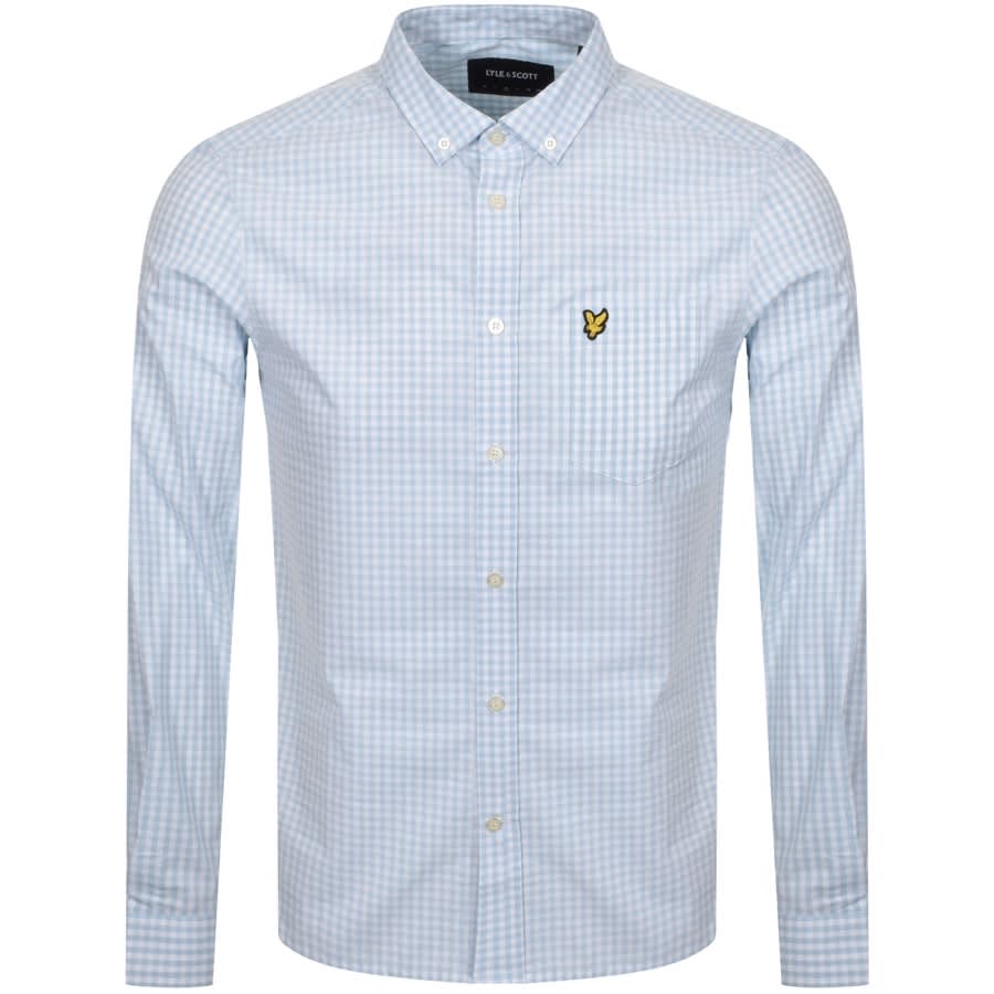 Alternative Image for ProductLyle And Scott Long Sleeve Gingham Shirt Blue1